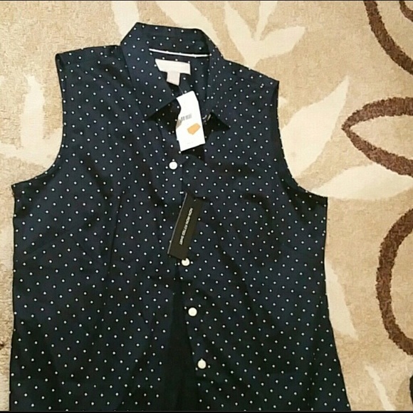 Banana Republic Tops - NWT Banana Republic Polka Dot Sleeveless Blouse